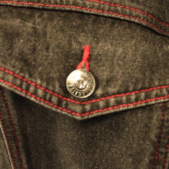 Men's D.C. United The Wild Collective Black Denim Full-Button Bomber Jacket SZ L - Picture 7 of 9